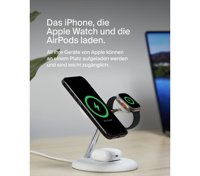 Зображення 6 Зарядний пристрій Belkin Magnetic Adjustable Pad Qi2 (WIZ023VFWH)