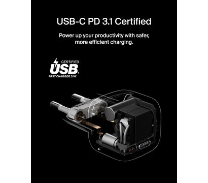 Зображення 6 Зарядний пристрій Belkin 20W USB-C PD (WCA009KQW)