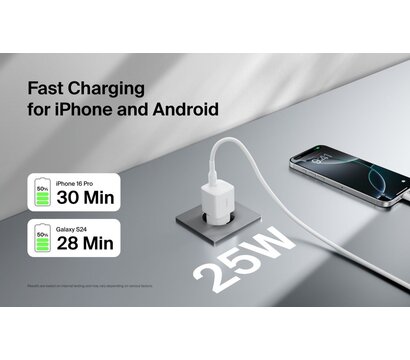 Зображення 6 Зарядний пристрій Belkin 25W USB-С PD (WCA012KQWH)