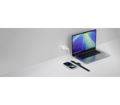 Зображення 6 Зарядний пристрій Belkin 70W GaN 2хUSB-С/USB-A (WCH018HQWH)
