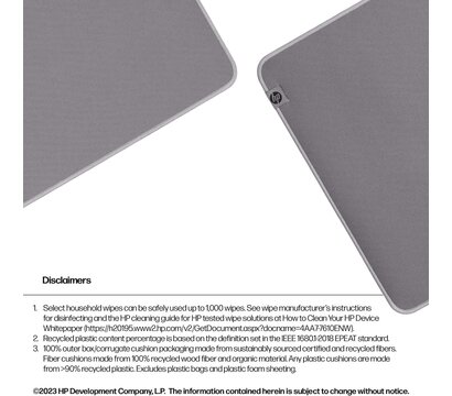 Зображення 6 Килимок для мишки HP 205 Sanitizable (8X596AA)