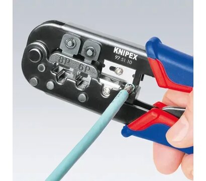 Изображение 2 Инструмент обжимной Knipex Western 190мм (97-51-10-SB)