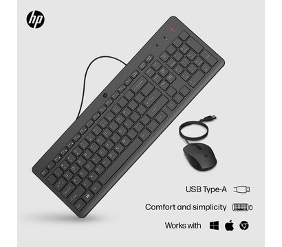 Зображення 2 Комплект мишка + клавіатура HP 150 Combo (240J7AA)