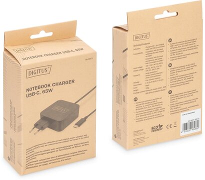 Изображение 5 Блок питания ноутбука Digitus USB-C 65 Вт (DA-10071)
