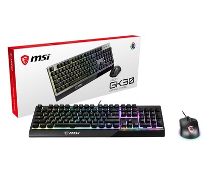Зображення 5 Комплект мишка + клавіатура MSI Vigor GK30 Combo Black (S11-04UA212-CLA)