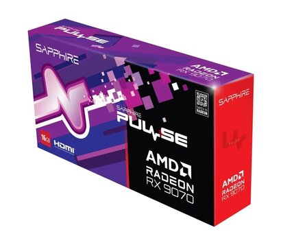 Изображение 6 Видеокарта Sapphire Radeon RX 9070 Pulse Gaming OC (16384MB, GDDR6, 256bit) — 11331-01-20G