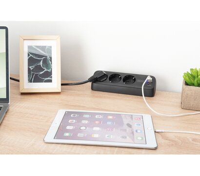 Зображення 6 Мережевий фільтр Digitus 3 р, 1.5м Black (DA-70625)
