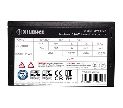 Зображення 2 Блок живлення Xilence Performance C+ 750W (XP750R6.2)