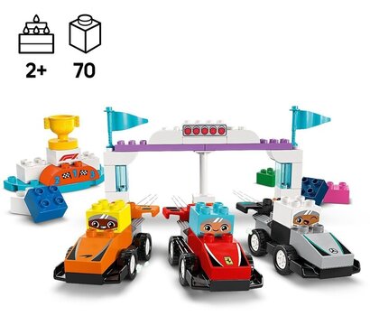 Зображення 2 Конструктор Lego Duplo Town Автомобили для гонки и пилоты команд Формулы-1 (10445)