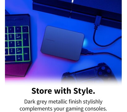 Изображение 5 Винчестер Toshiba Canvio Gaming 2TB  2.5 USB 3.2 Dark Grey (HDTX220EK3AA)