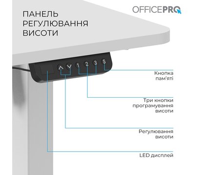 Зображення 5 Стіл для геймерів OfficePro ODE1470W