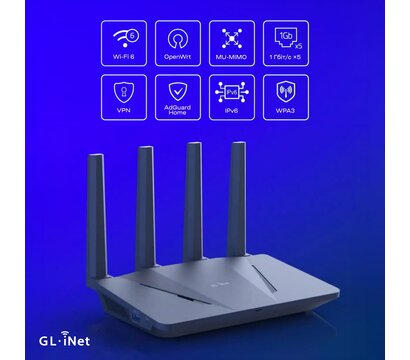 Изображение 13 Роутер игровой GL.iNet Flint (GL-AX1800-EU)