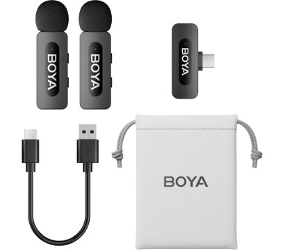 Зображення 2 Мікрофон Boya BY-V20 Type-C Black петличный