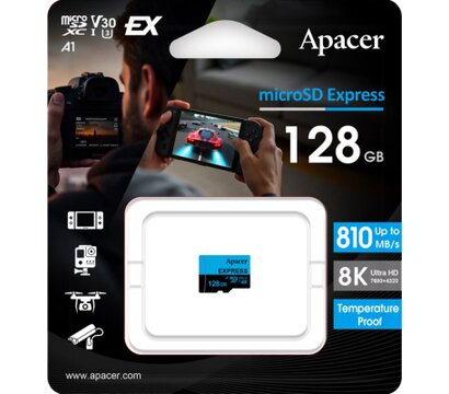 Зображення 2 Карта пам`яті Apacer microSDXC class 10 UHS-I 128GB (AP128GMCEXG3X17-RA)