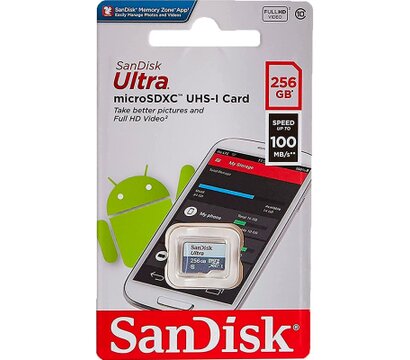 Зображення 2 Карта пам`яті SanDisk microSDXC class 10 256GB UHS-I Ultra (SDSQUNR-256G-GN3MN)