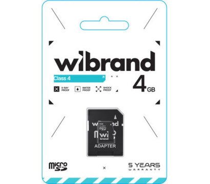 Изображение 2 Карта памяти Wibrand microSD 4GB class 4 (WICDC4/4GB-A)