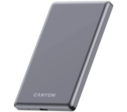Изображение 2 Повербанк Canyon 5000mAh OnPower 505 slim PD/20W Dark Grey (CNS-CPB505DG)
