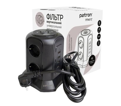 Изображение 3 Patron SP-1663-USBTW (EXT-PN-SP-1663-USBTW) 6 розеток