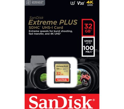 Зображення 4 Карта пам`яті SanDisk SDXC class 10 32GB Extreme Plus (SDSDXWT-032G-GNCIN)