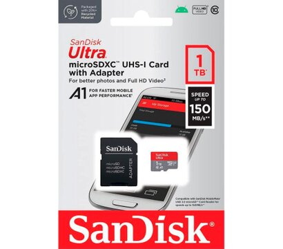 Изображение 5 Карта памяти SanDisk MicroSDXC 1TB Class 10 + SD-adapter (SDSQUAC-1T00-GN6MA)