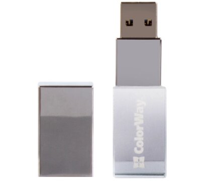 Изображение 2 Накопитель USB ColorWay 32GB 3.0 Transparent (CW-USBCL32)