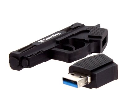 Изображение 2 USB флеш накопитель ColorWay Pistol 32 GB 3.0 Black (CW-USBPL32)