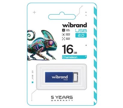Изображение 2 Накопитель USB Wibrand Chameleon 16GB USB 2.0 Blue (WI2.0/CH16U6U)