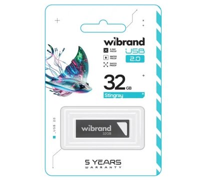 Изображение 2 Накопитель USB Wibrand Stingray 32GB USB 2.0 Grey (WI2.0/ST32U5G)