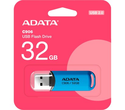 Изображение 3 Накопитель USB Adata C906 32GB USB 2.0 Blue (AC906-32G-RWB)