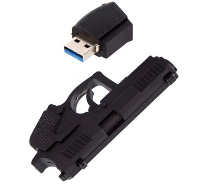 Изображение 3 USB флеш накопитель ColorWay Pistol 32 GB 3.0 Black (CW-USBPL32)