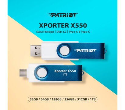 Зображення 5 Накопичувач USB Patriot Xporter X550 256GB USB 3.2/Type-C (PS256GX550AAD)