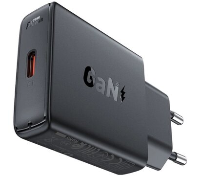 Зображення 2 Зарядний пристрій Acefast A65 USB-C PD20W GaN ultra-thin Black (6974316282686)