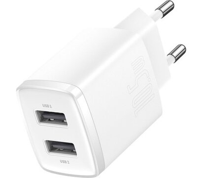 Зображення 2 Зарядний пристрій Baseus Compact Charger 2U White (CCXJ010202)