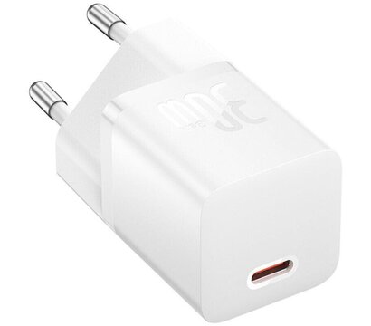 Зображення 2 Зарядний пристрій Baseus GaN5 Fast Charger USB-C 30W + Cable 1.0m Type-C 100W white (P10110902213-00)
