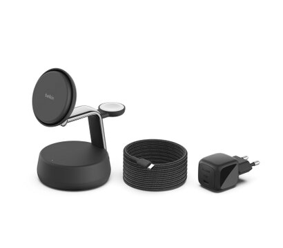 Зображення 2 Зарядний пристрій Belkin UltraCharge Pro Wireless 3-in-1 25W charcoal (WIZ040KQCH)