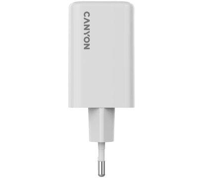 Зображення 2 Зарядний пристрій Canyon CU65ACC GaN 65W 2xPD 1xQC EU White (CNS-CUW65ACC)
