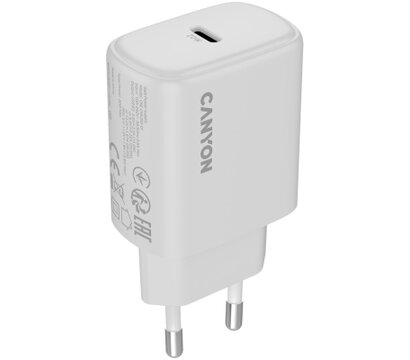 Зображення 2 Зарядний пристрій Canyon OnCharge 250 25W 1xPD EU White (CNE-CHA250-01)