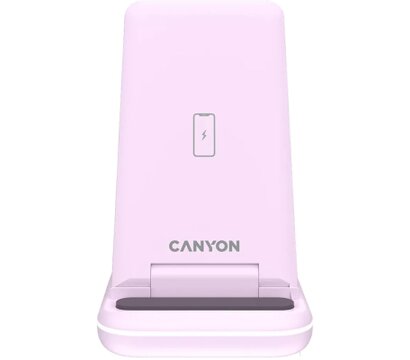 Изображение 2 Зарядное устройство Canyon WS-304 Foldable 3in1 Wireless charger Iced Pink (CNS-WCS304IP)