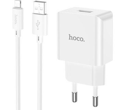 Зображення 2 Зарядний пристрій Hoco C106A charger set(iP) White (6931474783899)