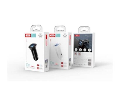 Зображення 2 Зарядний пристрій XO CC31 2.4A/2 USB Black (XO-СC31-BK)