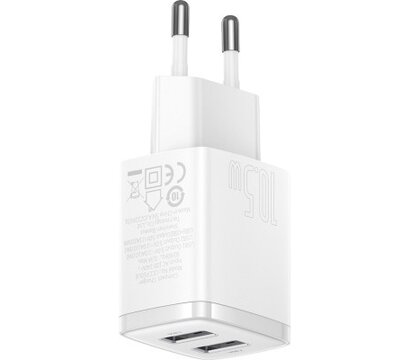 Зображення 3 Зарядний пристрій Baseus Compact Charger 2U White (CCXJ010202)