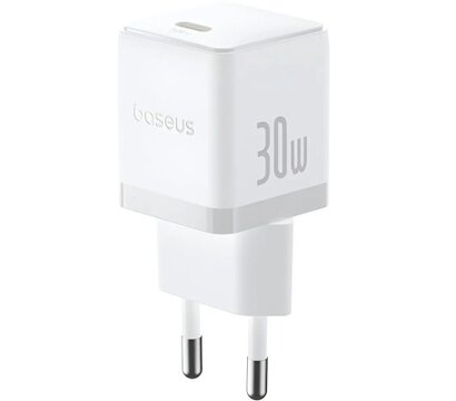 Зображення 3 Зарядний пристрій Baseus Palm Fast Charger 1C 30W + Cable 1.0m Type-C 60W white (P10111605213-01)