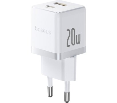 Изображение 3 Зарядное устройство Baseus Palm Fast Charger C+U 20W moon white (P10111608213-00)