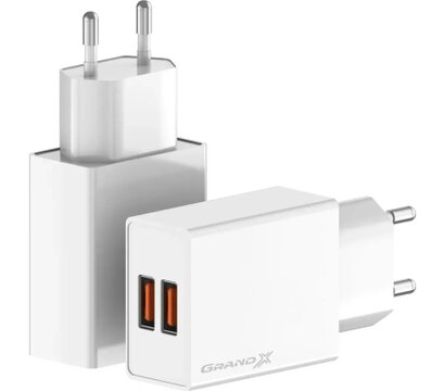 Зображення 3 Зарядний пристрій Grand-X CH-15W 2xUSB 10.5W Black (CH-15W)
