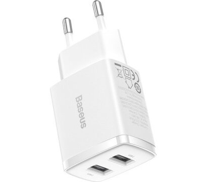Зображення 4 Зарядний пристрій Baseus Compact Charger 2U White (CCXJ010202)