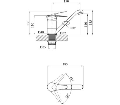 Зображення 4 Змішувач Agua Sevilla-C010 (CV017364)