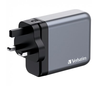 Зображення 4 Зарядний пристрій Verbatim GaN 140 W 4 ports (2xUSB-C-140 W,USB-C 20 W /USB-A -3.0) (32203)