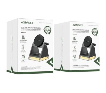 Зображення 5 Зарядний пристрій Acefast Wireless QI 3in1 15W E17 (6974316282815)