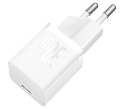 Зображення 5 Зарядний пристрій Baseus GaN5 Fast Charger USB-C 30W + Cable 1.0m Type-C 100W white (P10110902213-00)