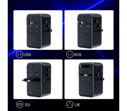 Изображение 5 Зарядное устройство Choetech 4xUSB 100W PD (2хUSB-C+2хUSB-A) сharger diamond model black (PD6028-BK)